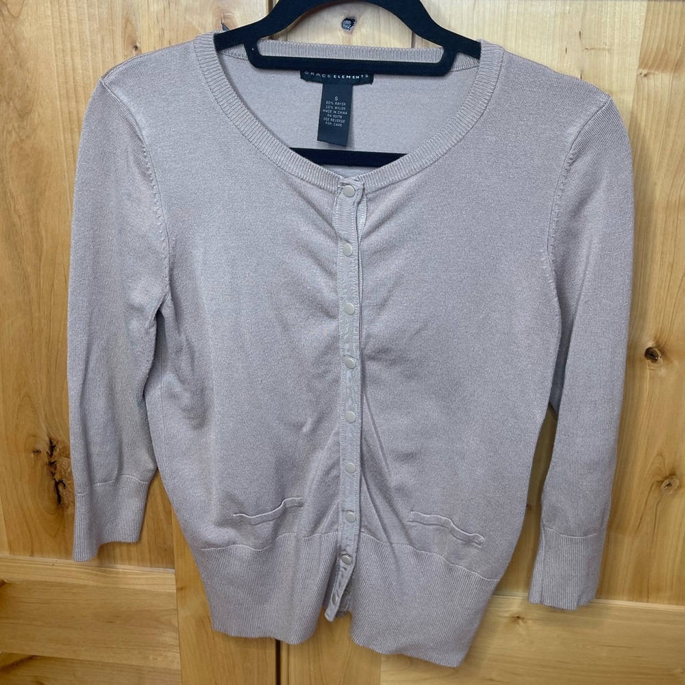 Grace Elements 3/4 sleeve cardigan